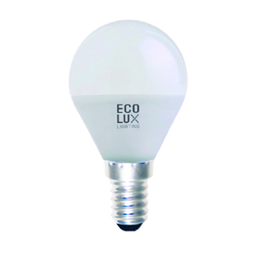 ECOLUX EC2994 BOMBETA LED E14 ESFERICA 7W 3000K